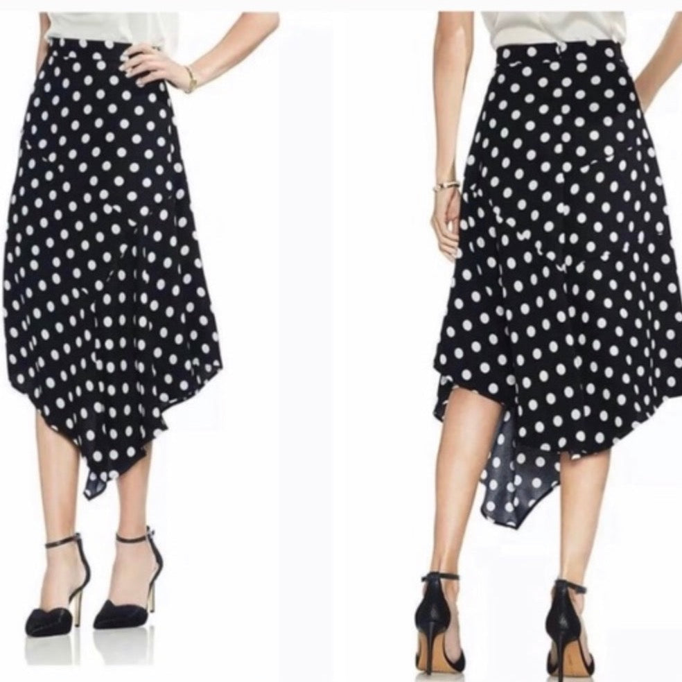 Vince polka shop dot skirt