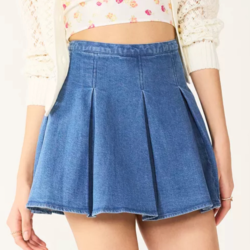 Pleated Mini Skirt – Viridian Rowe