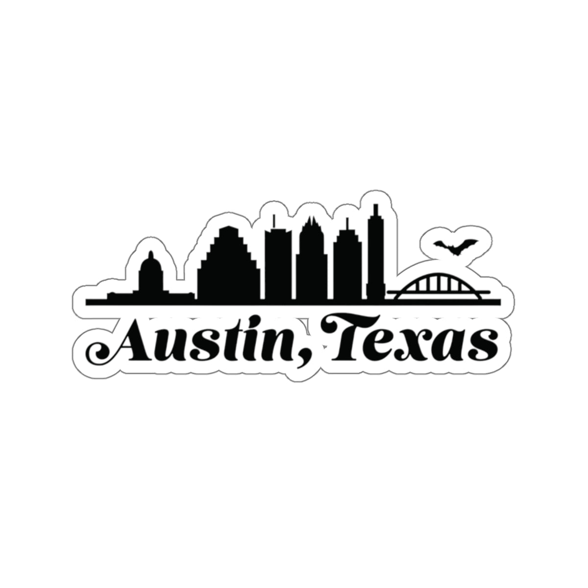 Austin, TX Skyline Sticker