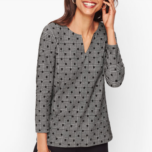 Talbots Polka Dot Top