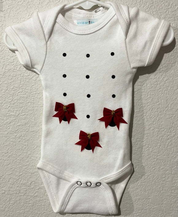 Red Bow Onesie