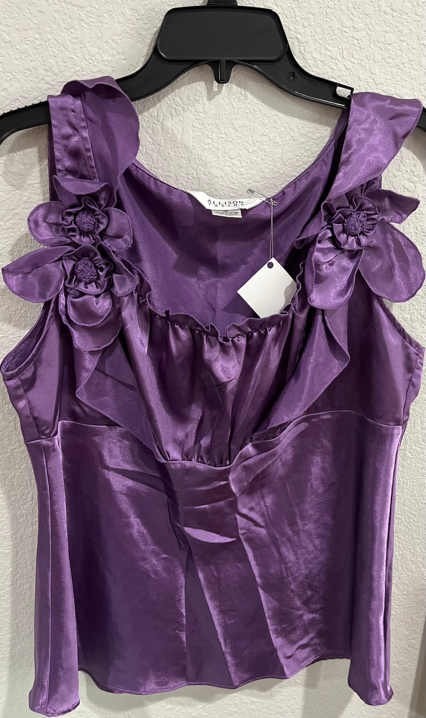 Purple Sleeveless Blouse