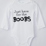 Just Here for the Boobs Onesie